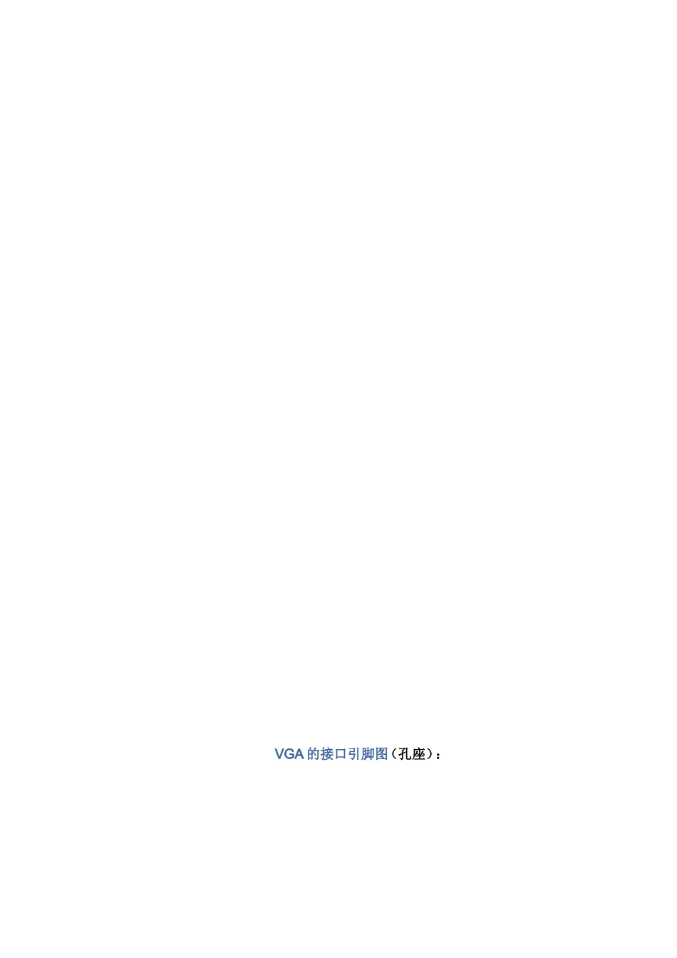 [资料]投影机VGA线接法图解_第1页