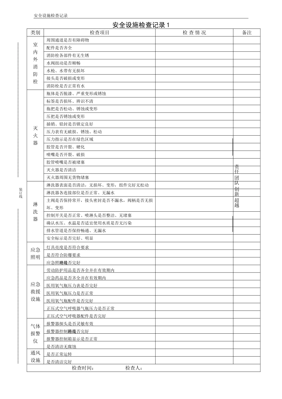 安全设施检查维护保养记录_第2页