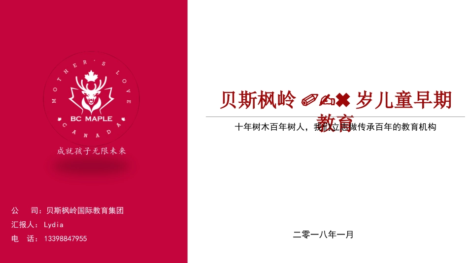 贝斯枫岭国际教育集团商业计划书_第1页