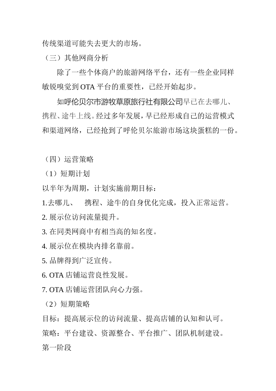 OTA度假运营计划编写_第3页