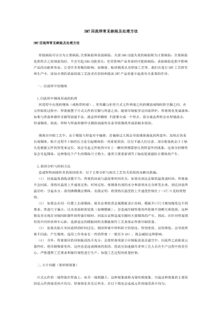 SMT回流焊常见缺陷及处理方法