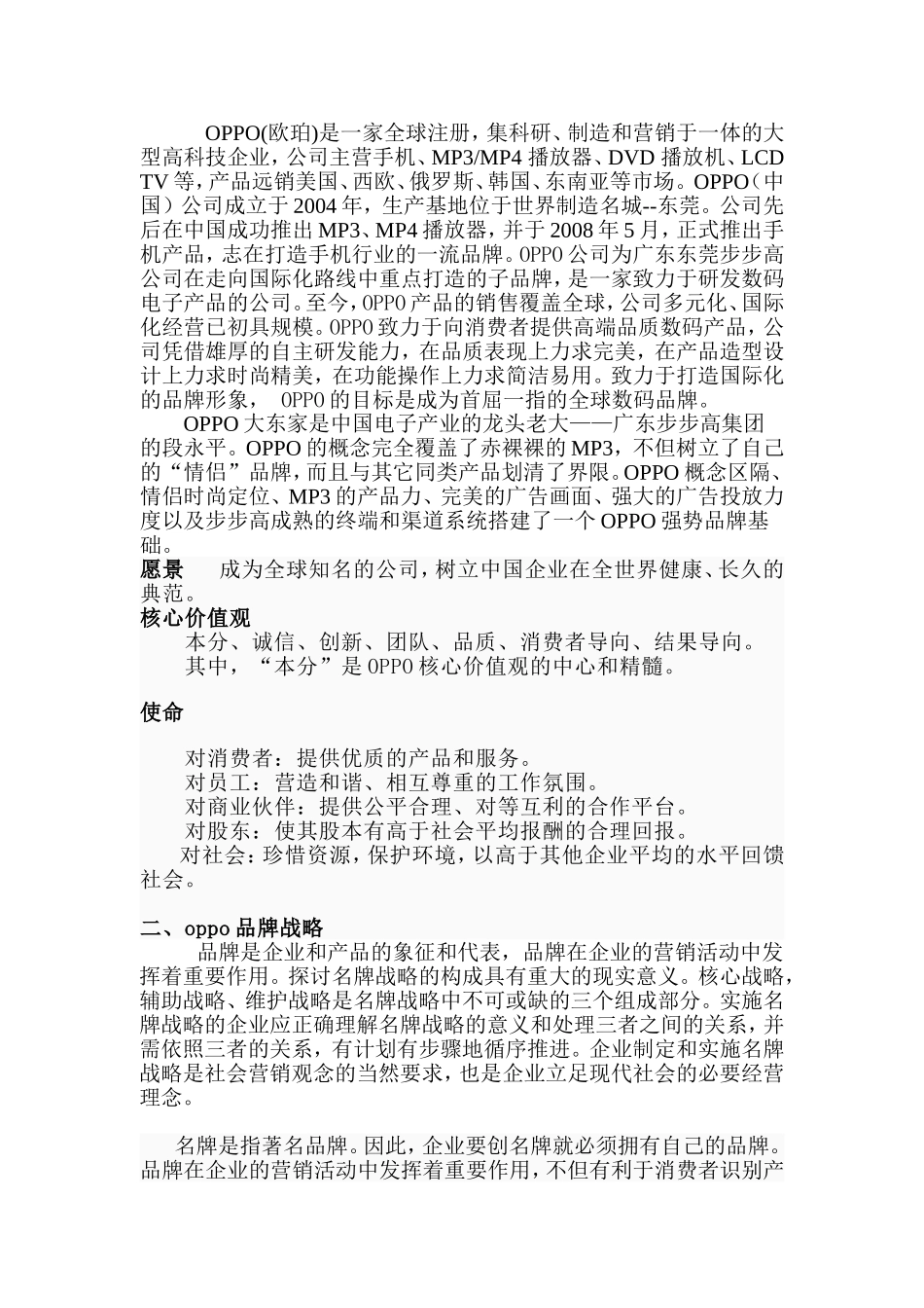 Oppo手机品牌战略分析_第2页