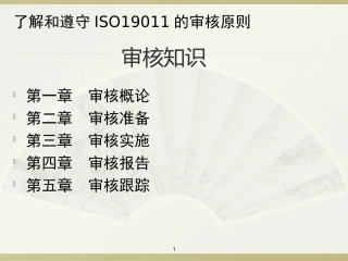 ISO19011审核知培训-精华版2015.1
