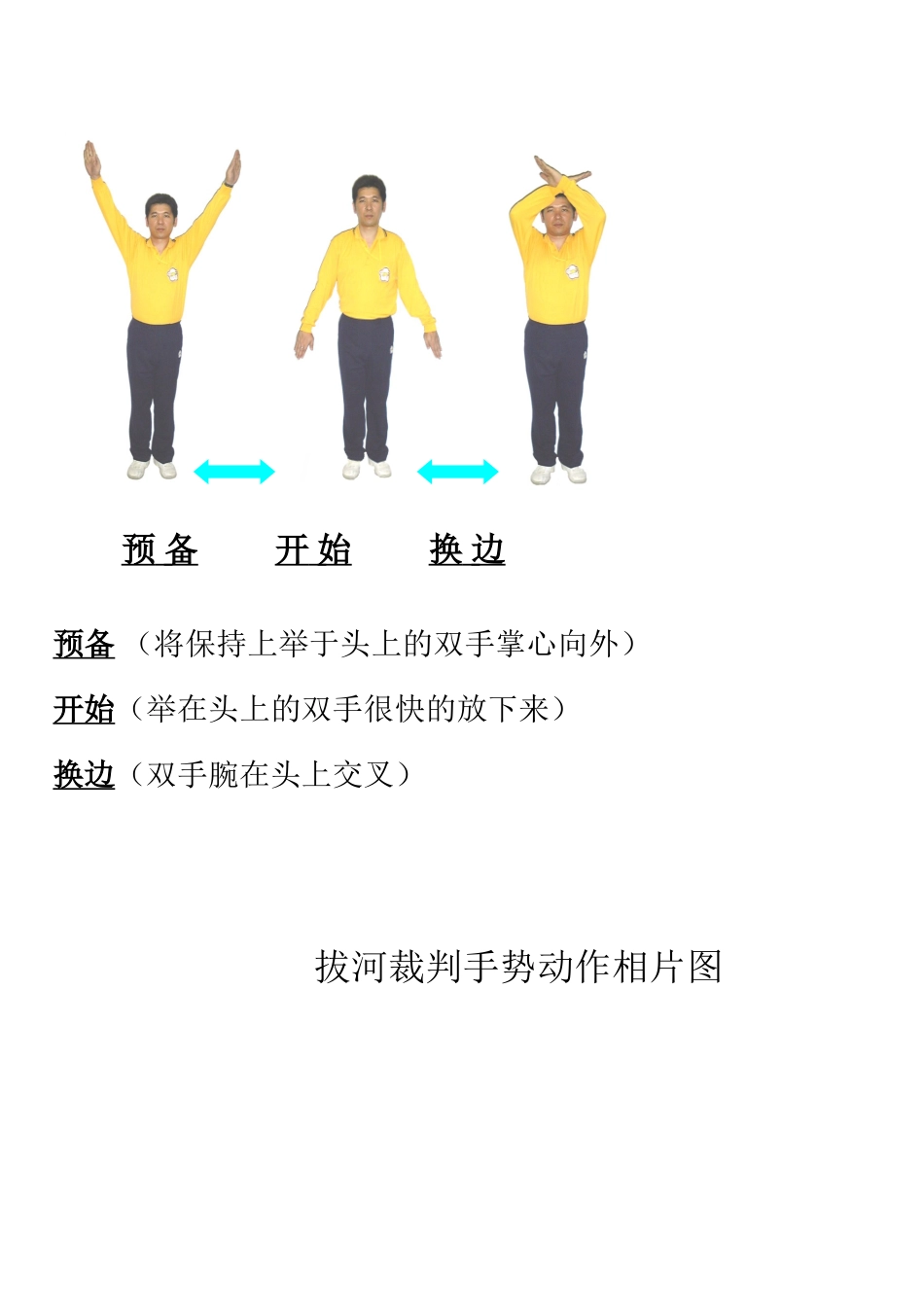 拔河裁判手势动作相片图_第2页