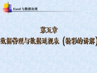 excel 数据透视表的巧用
