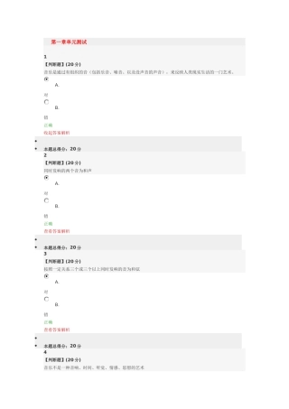 2018智慧树音乐漫步满分答案
