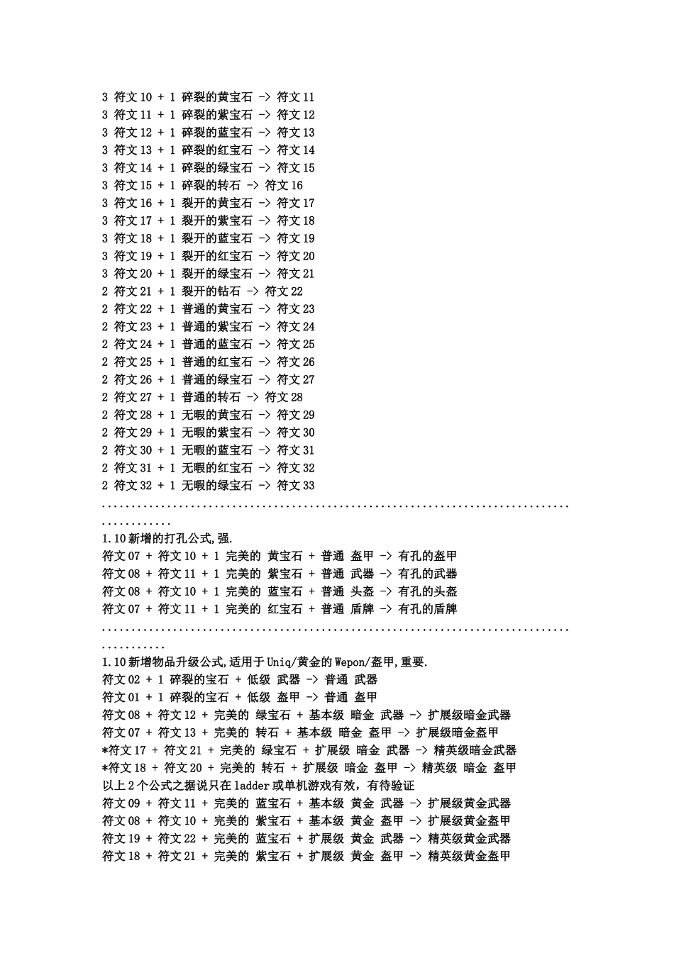 暗黑2装备合成公式_第3页