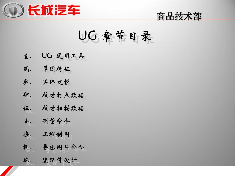 UG基础培训课件_第1页