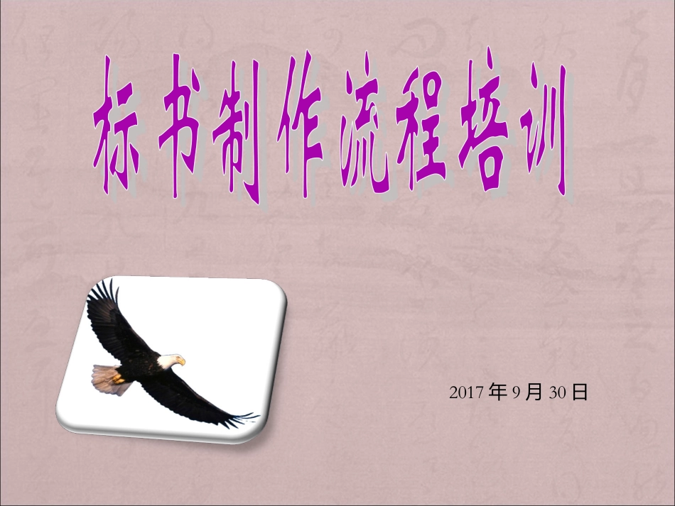 标书制作重点流程(全套)_第1页