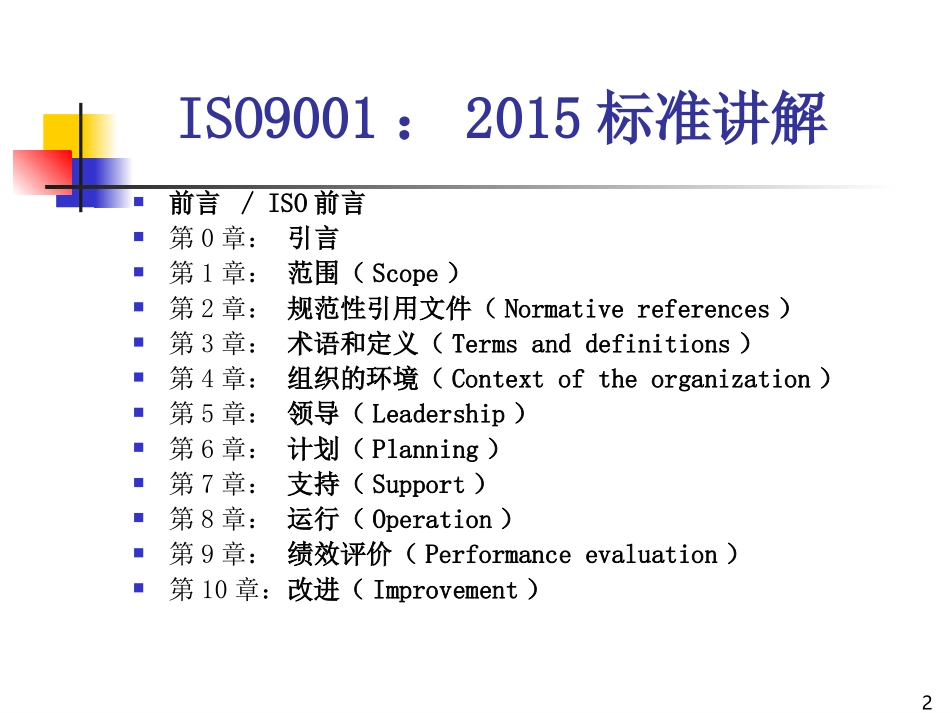ISO9001：2015标准内容讲解_第2页