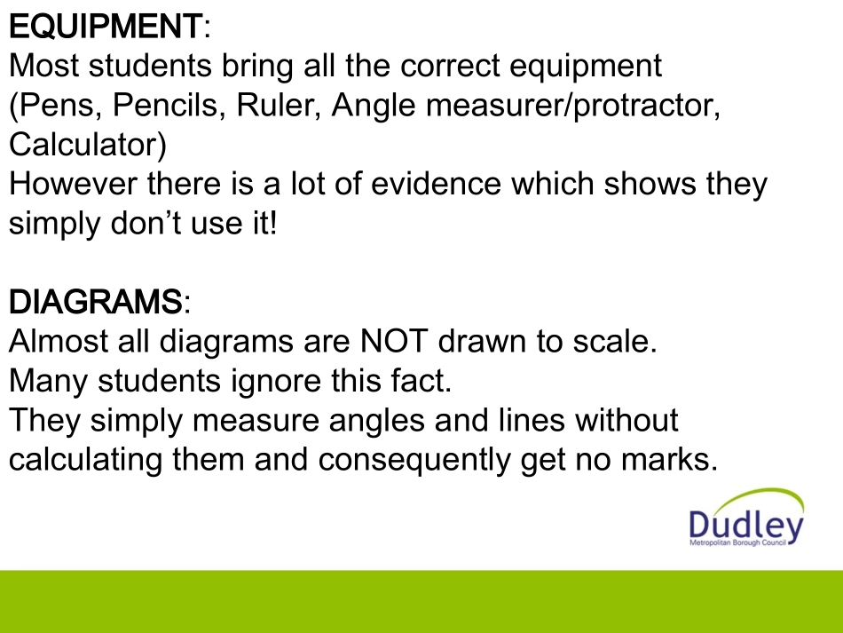 IGCSE 数学考试注意要点_第2页