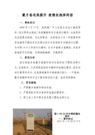 安全经验分享事故案例doc