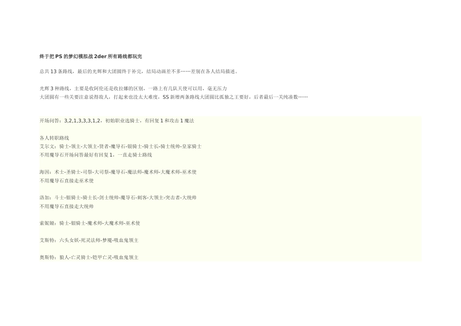 PS梦幻模拟战2der攻略_第1页