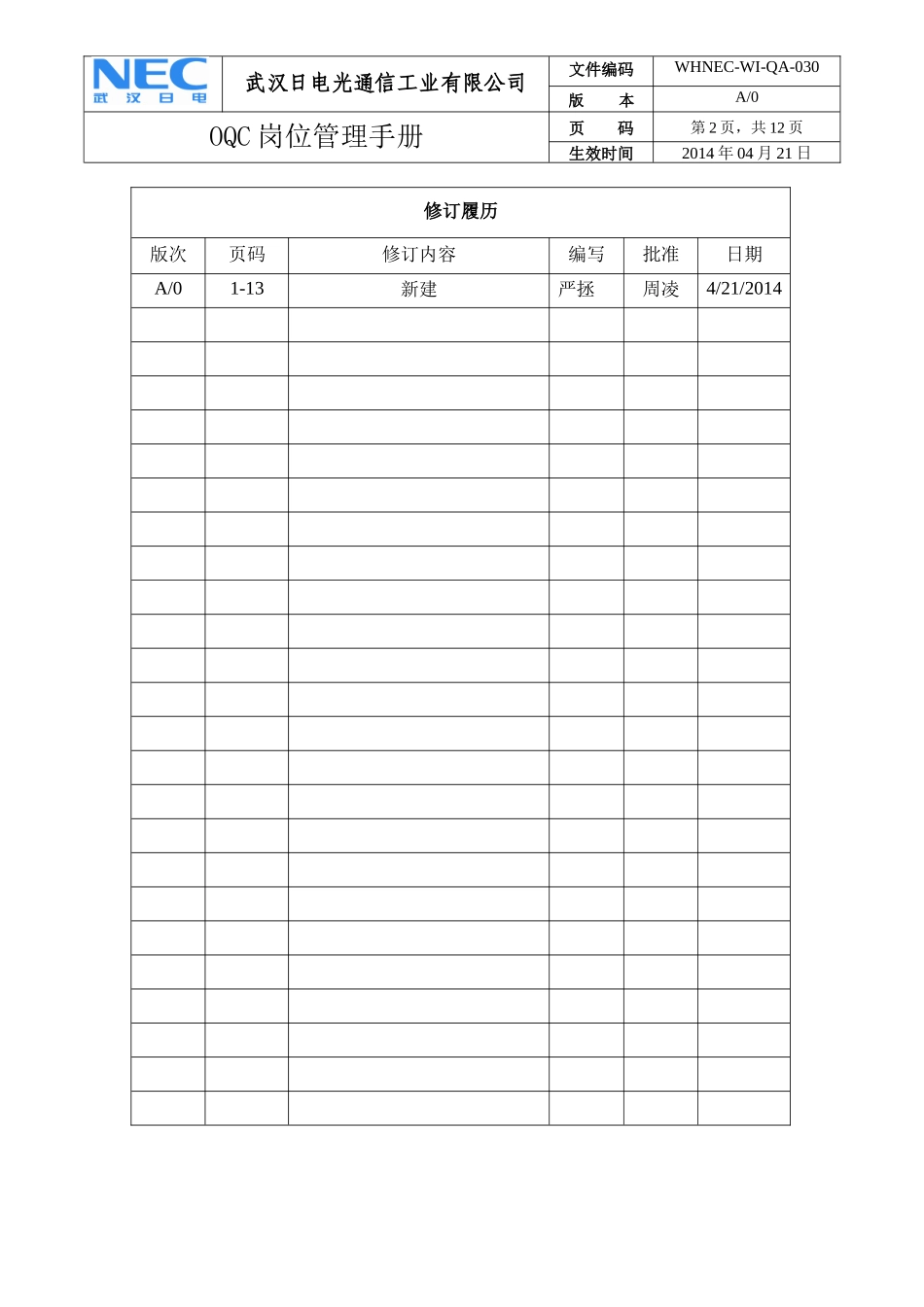 OQC岗位管理手册_第2页