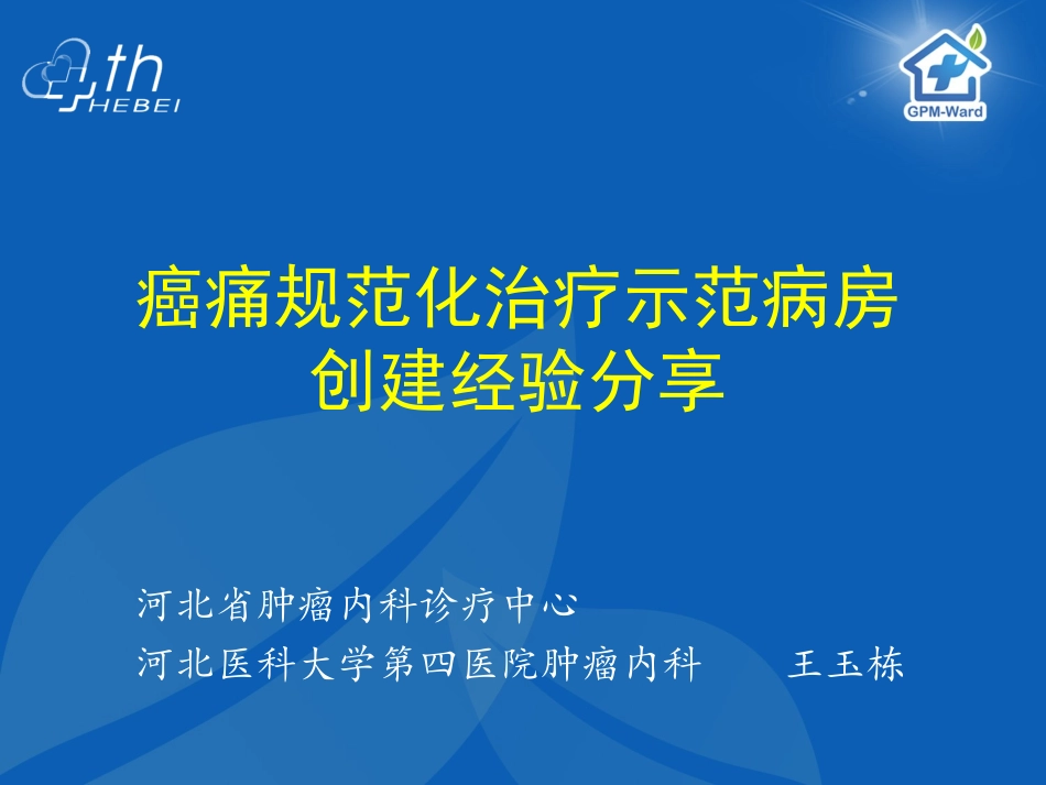 癌痛示范病房建设经验_第1页
