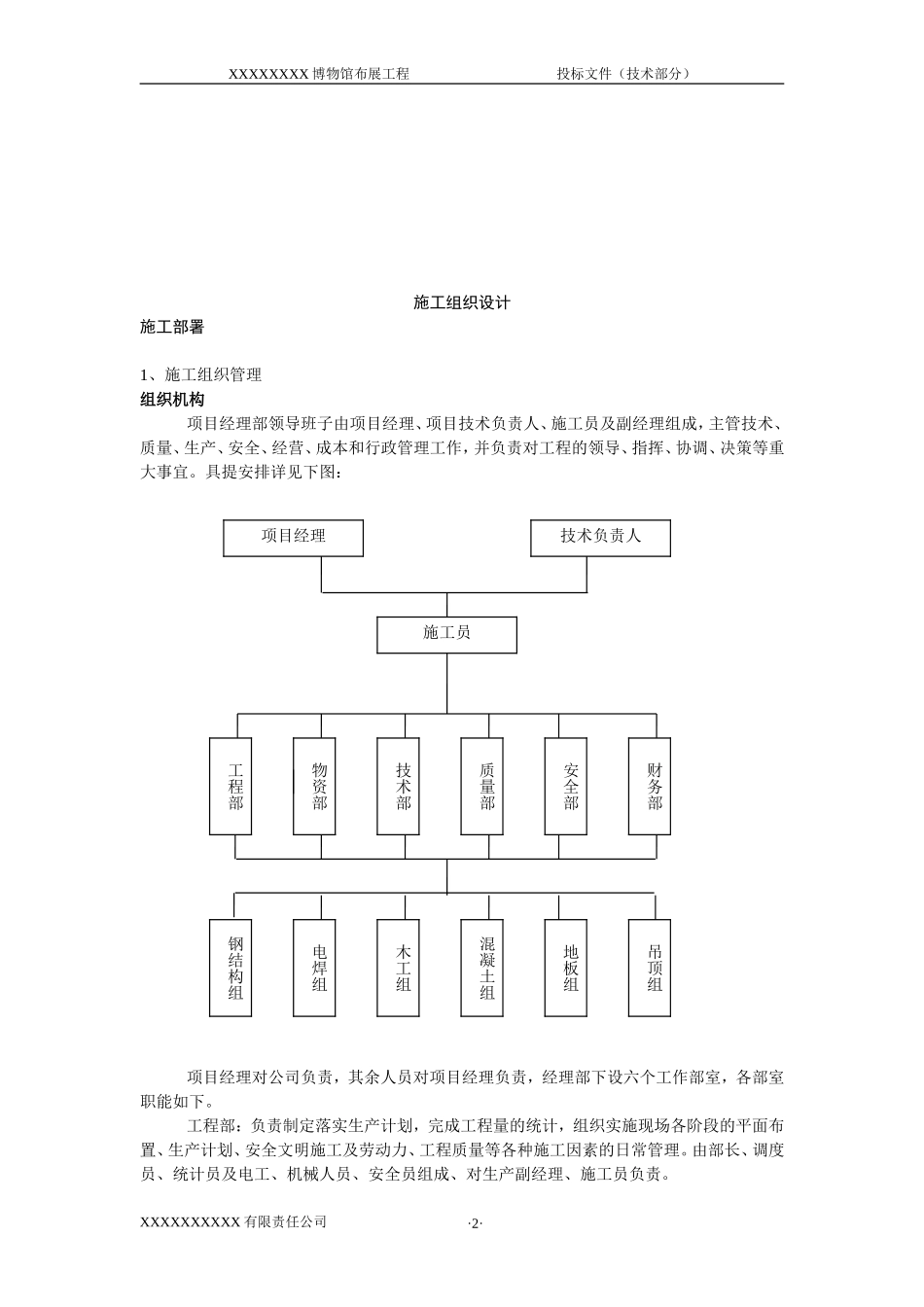 博物馆陈列布展工程施工方案_第2页