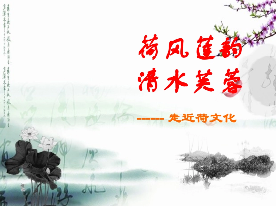 荷风莲韵清水芙蓉_第1页
