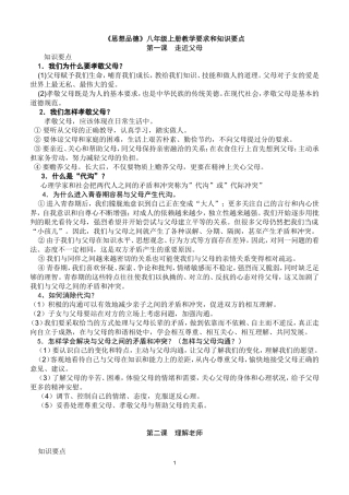 八年级上册复习题纲