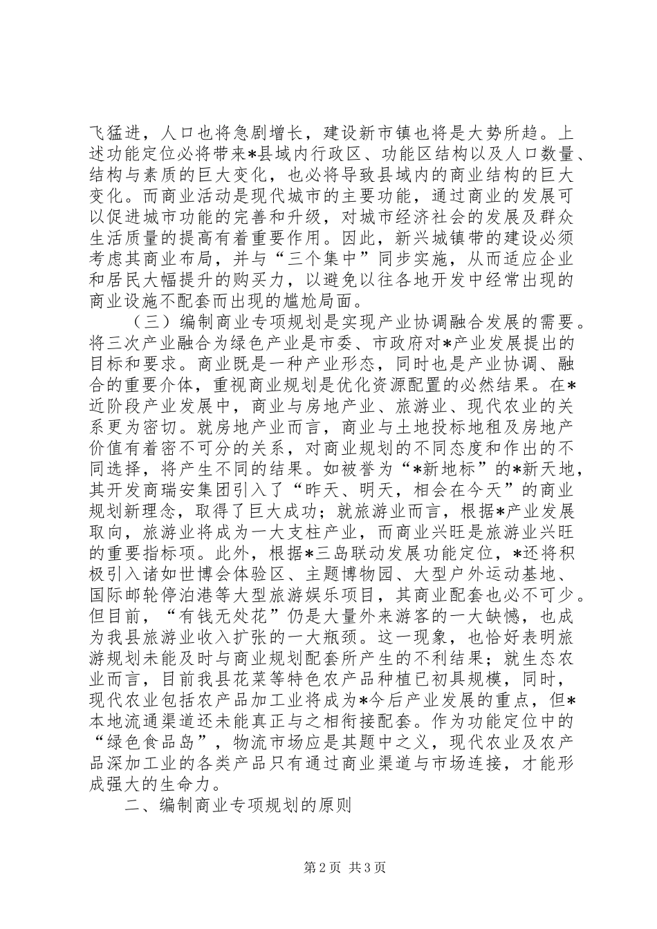 商业专项规划工作方案_第2页