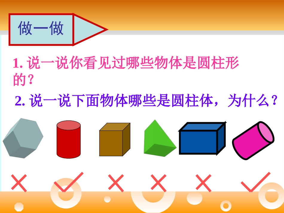 人教版六年级圆柱体的认识PPT_第3页