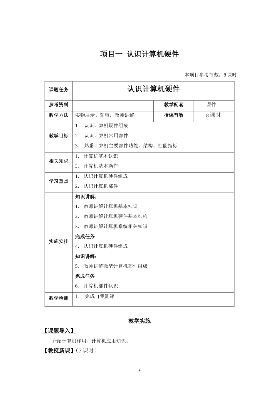 《计算机组装与维护》简案_第2页