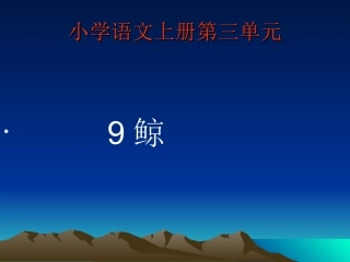 《鲸》演示文稿