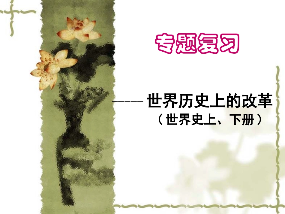 专题复习：世界史的改革_第2页