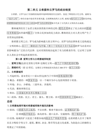 西方古代政治和思想