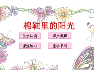 《棉鞋里的阳光》教学课件