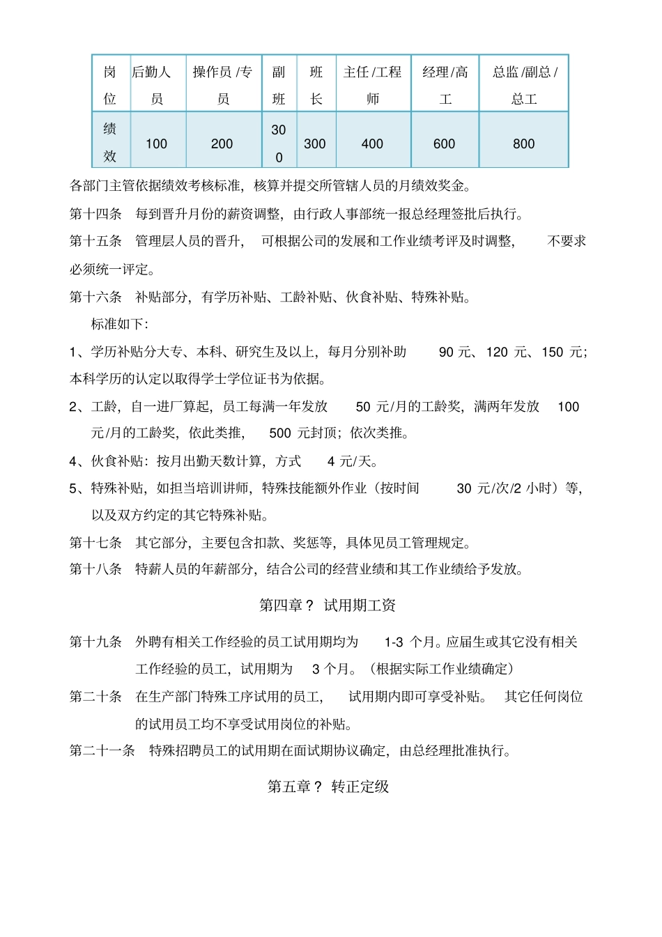 中小企业薪酬管理制度最实用版_第3页