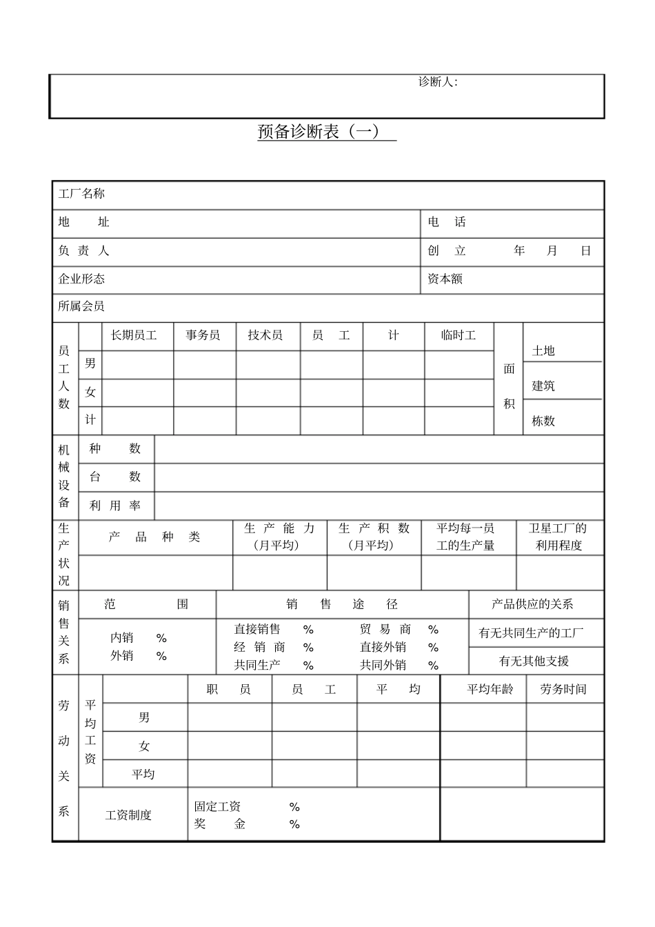 中小企业调查表格汇总_第2页