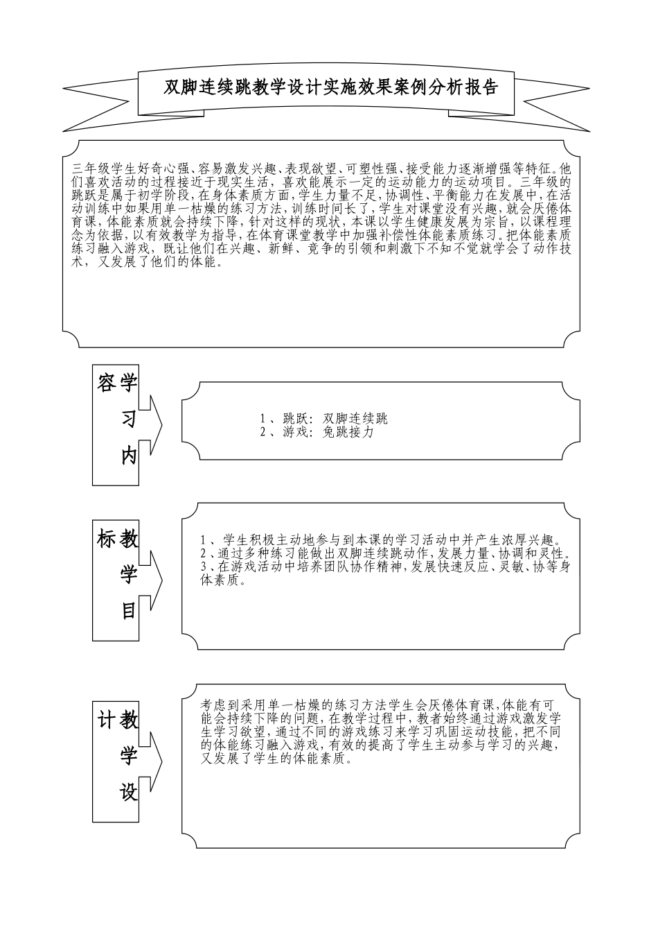 双脚连续跳教学案例分析报告_第1页