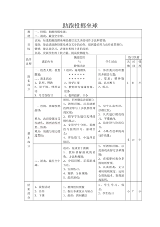 助跑投掷垒球（上