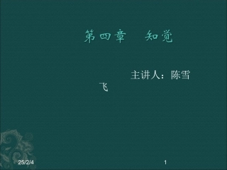 第四章知觉[精品]