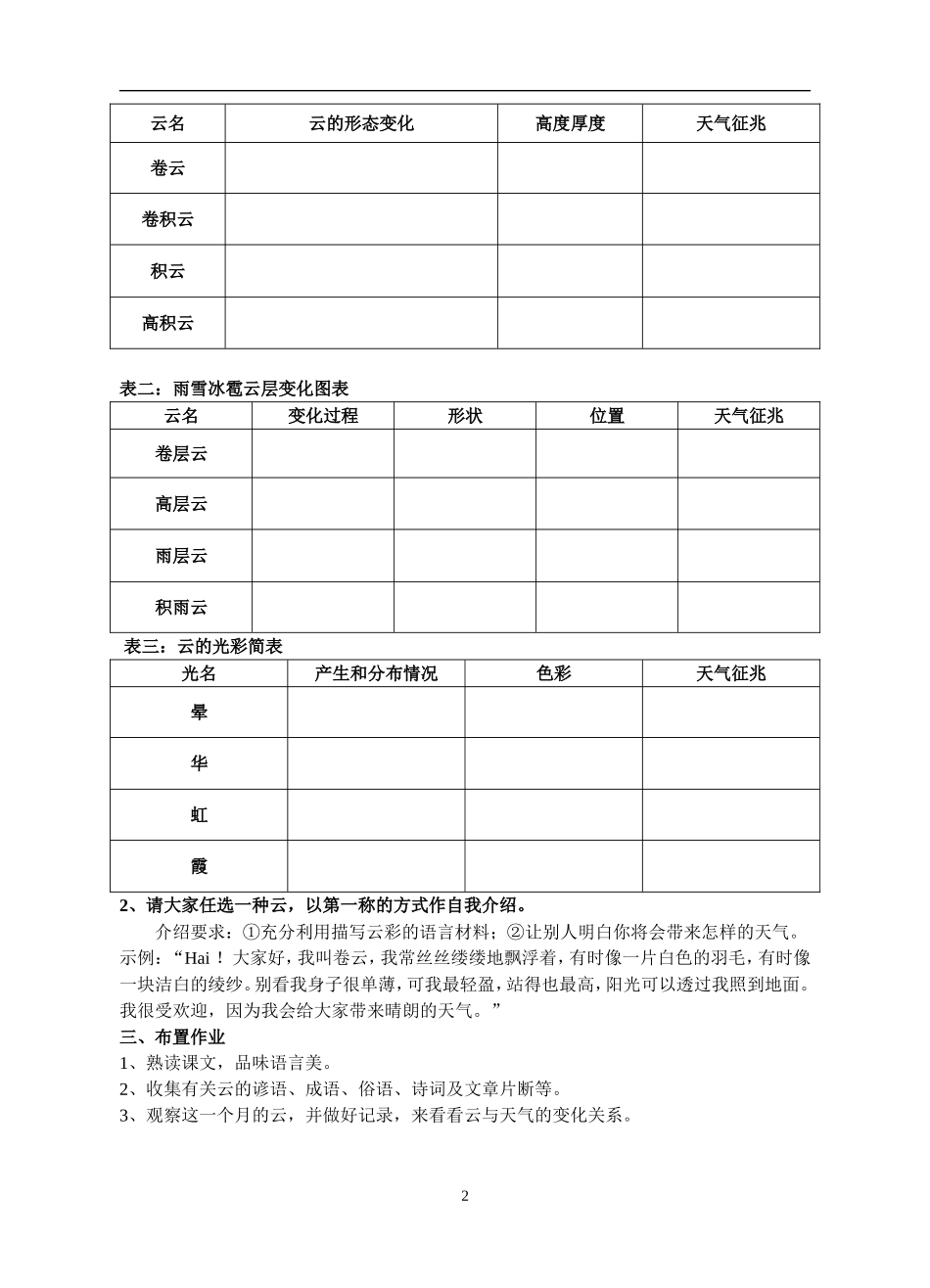 看云识天气导学案_第2页
