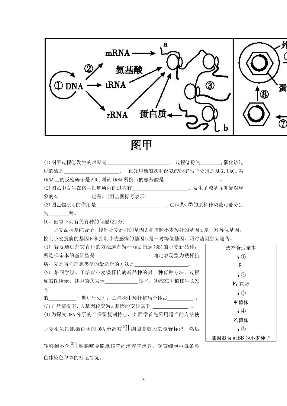必修二第四-第七章试卷_第3页