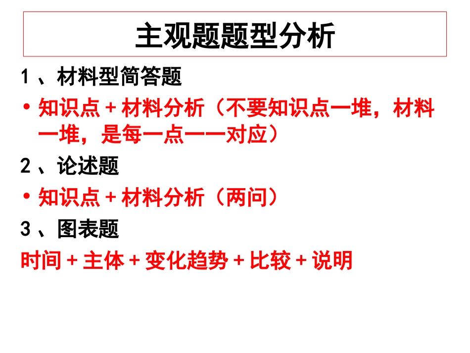 经济生活主观题答题技巧_第1页