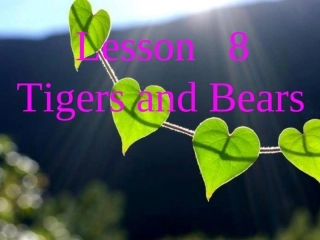 冀教版(三起)三下《Lesson8TigersandBears》课件