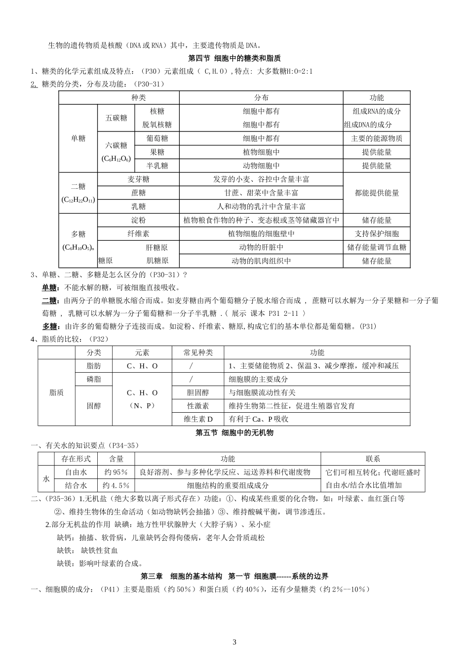 必修一复习提纲_第3页