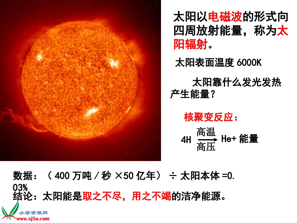 鄂教版小学科学六年级下册《太阳与地球物质变化》PPT课件_第2页