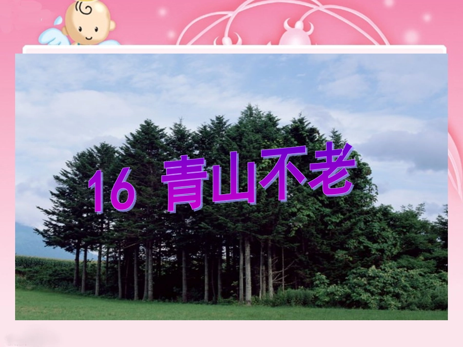 青山不老课件_第2页