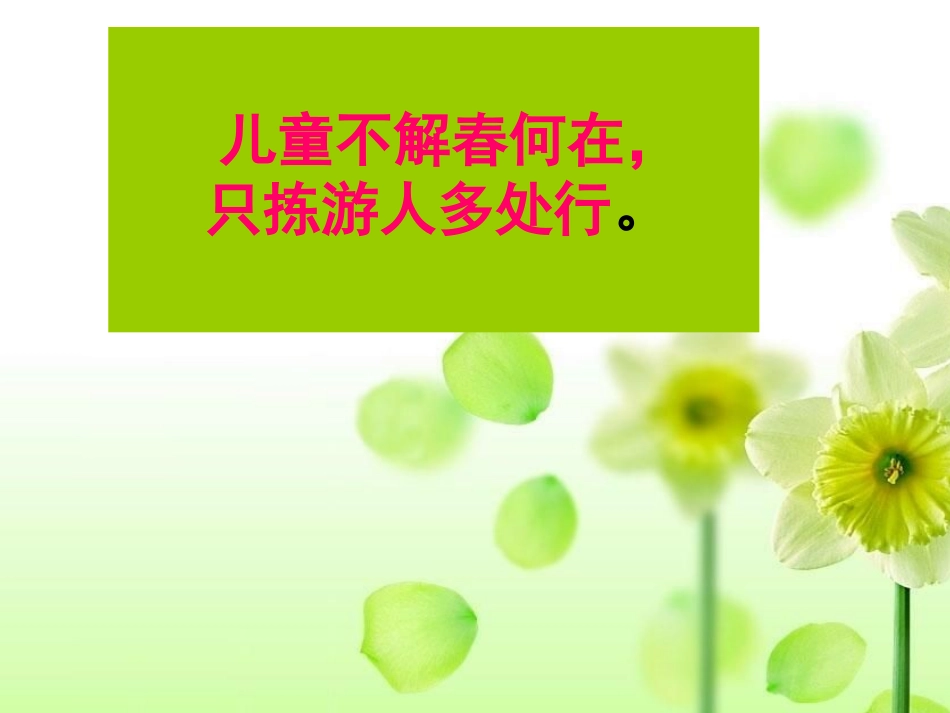 《只拣儿童多处行》课件(苏教版五年级语文下册课件)_第2页