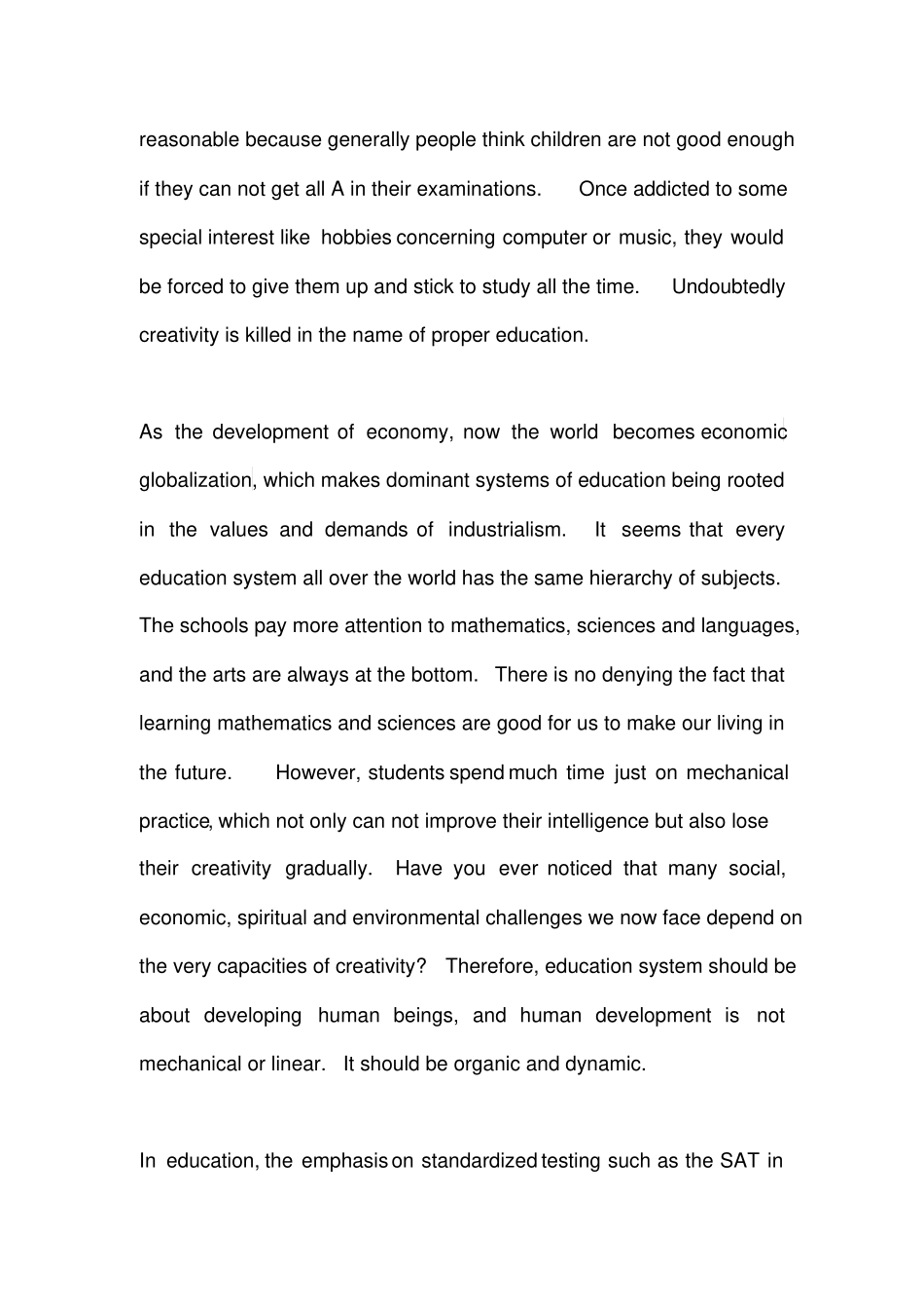 中小学教育扼杀学生的创造力SchoolsStifleCreativity_第3页