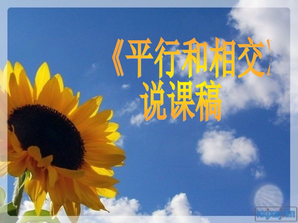 《平行和相交》说课稿_第1页