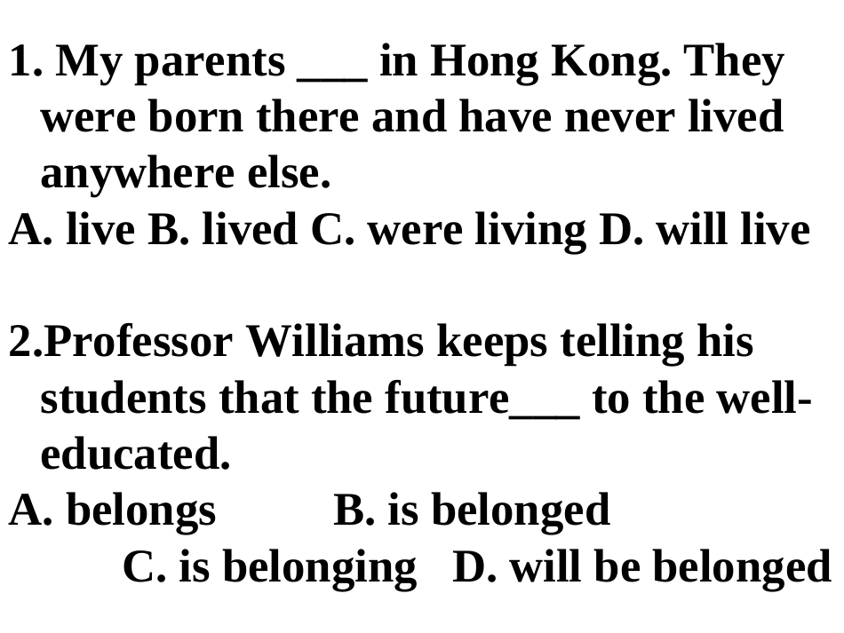 一般现在时现在进行时_第1页