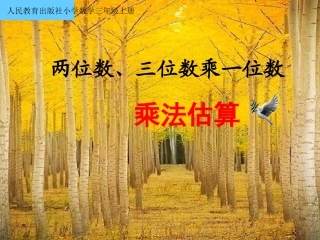 乘法的估算课件