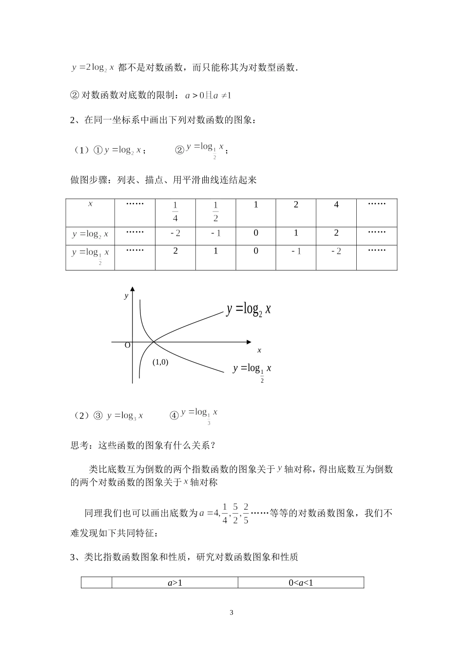 《对数函数及其性质》教学设计_第3页