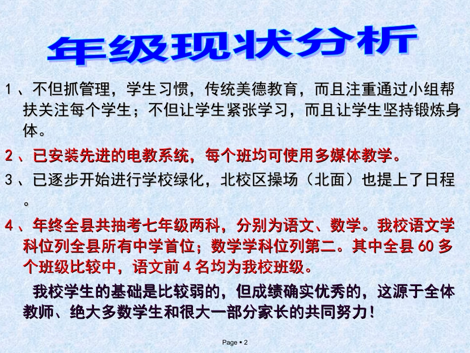 七年级下学期家长会课件_第2页