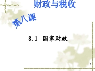 公开课国家财政