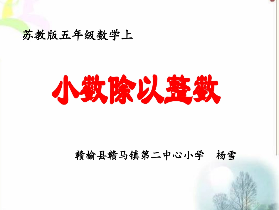 《小数除以整数》杨雪_第1页